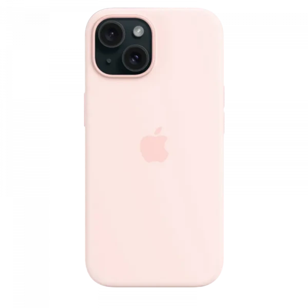 Чехол Apple iPhone 15 Silicone Case with MagSafe, Light Pink