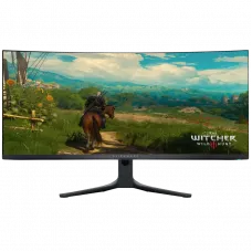 34 Monitor Gaming DELL AW3423DWF, QD OLED 3440x1440 WQHD, Negru