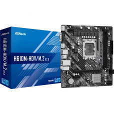 Placă de bază ASRock H610M-HDV/M.2 R2.0, LGA1700, Intel H610, Micro-ATX