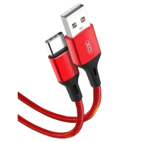 Cablu încărcare și sincronizare XO NB143, USB Type-A/micro-USB, 1 m, Roșu