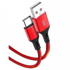 Cablu încărcare și sincronizare XO NB143, USB Type-A/micro-USB, 1 m, Roșu
