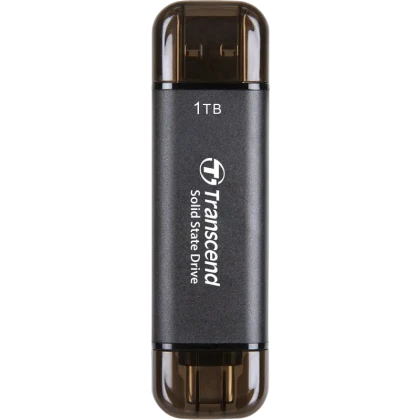 Внешний портативный SSD накопитель Transcend ESD310C, 1 ТБ, Чёрный (TS1TESD310C)