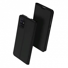 Husă tip carte Xcover Galaxy A22 4G - Soft Book View Series, Negru