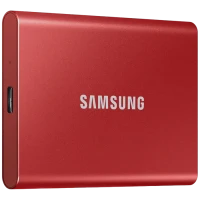 Внешний портативный SSD накопитель Samsung Portable SSD T7, 1 ТБ, Красный (MU-PC1T0R/WW)