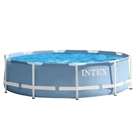 Каркасный бассейн Intex Metal Frame, 6503л, Серый, 26710