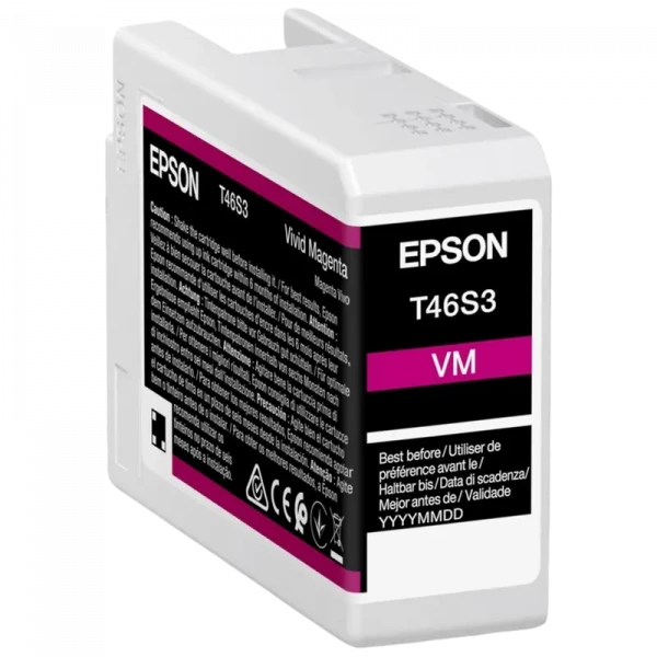 Cartuș de cerneală Epson T46S3 UltraChrome PRO 10 Ink, 25ml, Vivid magenta