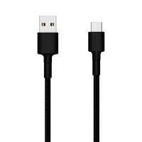Зарядный кабель Xiaomi Braided, USB Type-A/USB Type-C, 1м, Чёрный