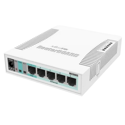 Коммутатор MikroTik RB260GS, Белый