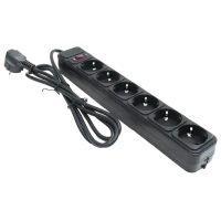 Prelungitor electric Ultra Power UP6-B-15PPB, 6 Prize, 4,5m, Negru