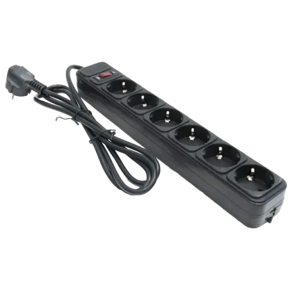 Prelungitor electric Ultra Power UP6-B-15PPB, 6 Prize, 4,5m, Negru