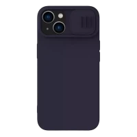 Чехол Nillkin iPhone 14 Plus, CamShield Silky Silicone, Dark Purple