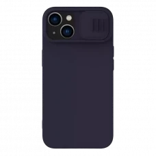 Husă Nillkin iPhone 14 Plus, CamShield Silky Silicone, Dark Purple