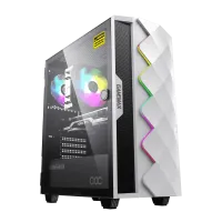 Carcasă PC Gamemax Diamond COC, Midi-Tower, Fără PSU, Alb