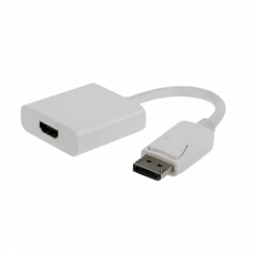 Видеоадаптер Cablexpert A-DPM-HDMIF-002-W, DisplayPort (M) - HDMI (F), 0,1 м, Белый