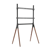 Подставка под телевизор на ножке Reflecta Elegant 70W black/walnut, #23212, Чёрный