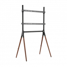 Подставка под телевизор на ножке Reflecta Elegant 70W black/walnut, #23212, Чёрный