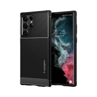 Чехол Spigen Samsung S22 Ultra, Rugged Armor, Матовый черный