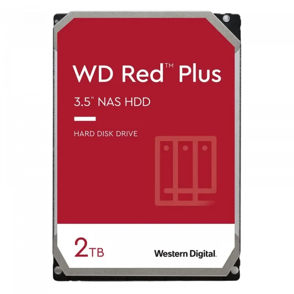 Жесткий диск Western Digital WD Red Plus, 3.5, 2 ТБ &lt,WD20EFZX&gt,