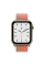 Curea pentru ceas Apple ML2P3ZM/A, Nailon, Medium, Roz/Cafeniu