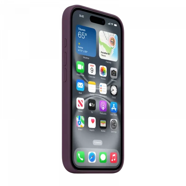 Husă Apple iPhone16 Silicone Case with MagSafe, Plum