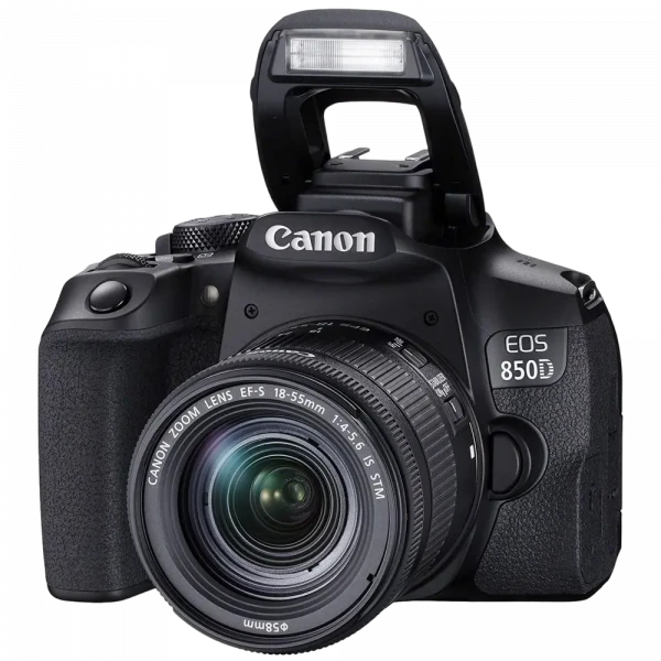 Aparat foto DSLR Canon EOS 850D & EF-S 18-55mm f/3.5-5.6 IS STM KIT