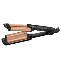 Ondulator de păr BaByliss Deep Waver W2447E, Negru | Auriu