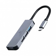 USB-концентратор Gembird UHB-CM-U3P1U2P3-01, Серебристый