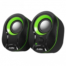 Boxe pentru calculator 2.0 SVEN 290, Negru/Verde