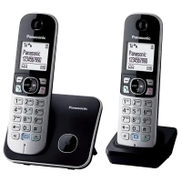 Telefon DECT Panasonic KX-TG6812, Negru