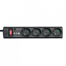Prelungitor electric Eaton PS4D, 4 Prize, 1m, Negru