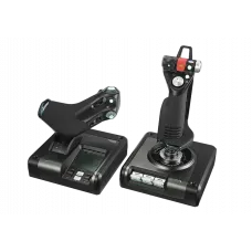 Joystick pentru jocuri Logitech G X52 Pro HOTAS, Negru