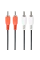 Cablu audio Cablexpert CCA-2R2R-6, 2x RCA (M) - 2x RCA (M), 1,8m, Negru