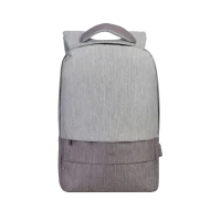 Rucsac pentru Laptop RivaCase Prater, 15.6, Poliester, Gri/Moca
