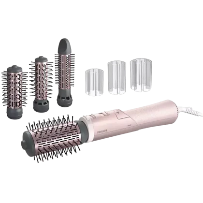 Uscător de păr-perie Philips BHA735/00, 1000W, Roz