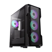 Carcasă PC Gamemax Siege, Midi-Tower, Fără PSU, Negru