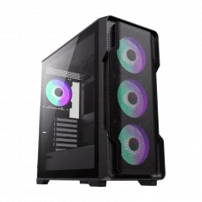 Carcasă PC Gamemax Siege, Midi-Tower, Fără PSU, Negru