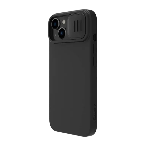 Чехол Nillkin iPhone 14 Plus, CamShield Silky Silicone, Чёрный
