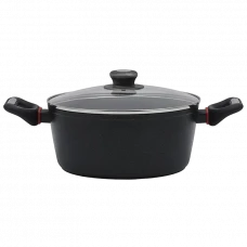 Кастрюля Polaris PRO collection-20C, 2,4л, 20см, Чёрный