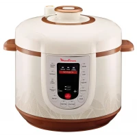 Aparat de gătit multifuncțional sub presiune Moulinex Fastcooker CE501132, Maro / Alb