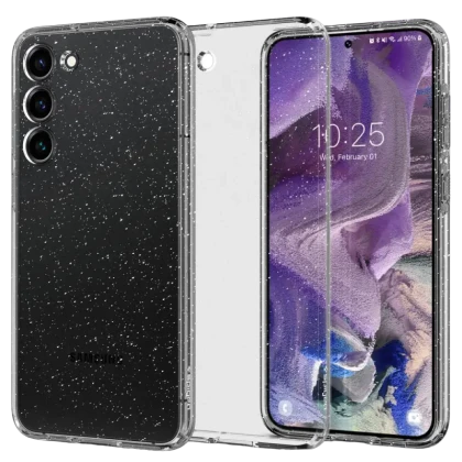 Чехол Spigen Samsung S23, Liquid Crystal, Блестящий Кристалл