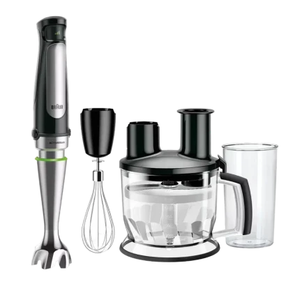 Blender de mână Braun MQ 7075 X BK, Negru | Argintiu