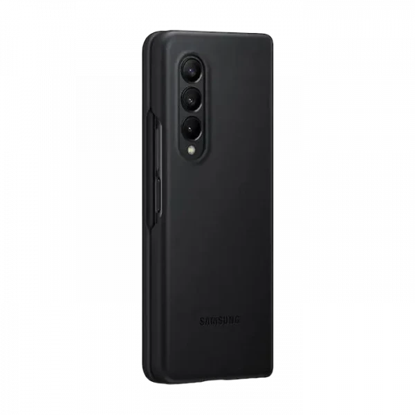 Husă tip carte Samsung Leather Cover for Galaxy Z Fold 3, Negru