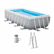 Piscină cu cadru metalic Intex Metal Frame, 6836L, Gri, 26788
