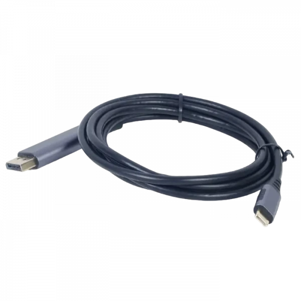 Видеокабель Cablexpert CC-USB3C-DPF-01-6, USB Type-C (M) - DisplayPort (F), 1,8м, Серый