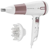 Uscător de păr Rowenta Premium Care Pro CV7461F0, 2400W, Alb | Roz