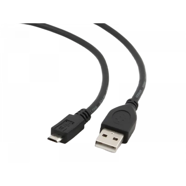 Кабель для зарядки и синхронизации Cablexpert CCP-mUSB2-AMBM-0.1M, USB Type-A/micro-USB, 0,1м, Чёрный
