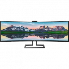 48,8 Монитор Philips 498P9, VA 5120x1440 Dual QHD, Чёрный