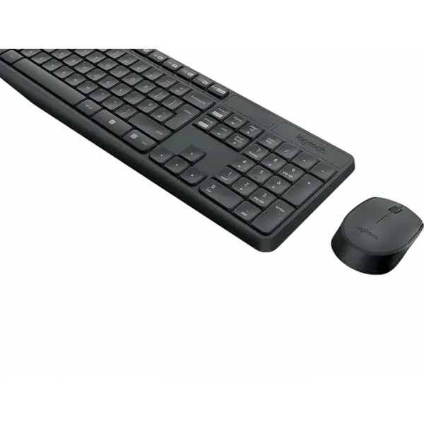 Set Tastatură + Mouse Logitech MK235, Fără fir, Grey