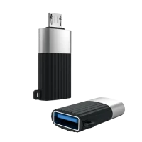 Adaptor USB XO NB149G, USB Type-A (F)/micro-USB, Negru