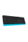 Tastatură A4Tech FK10, Cu fir, Negru/Albastru